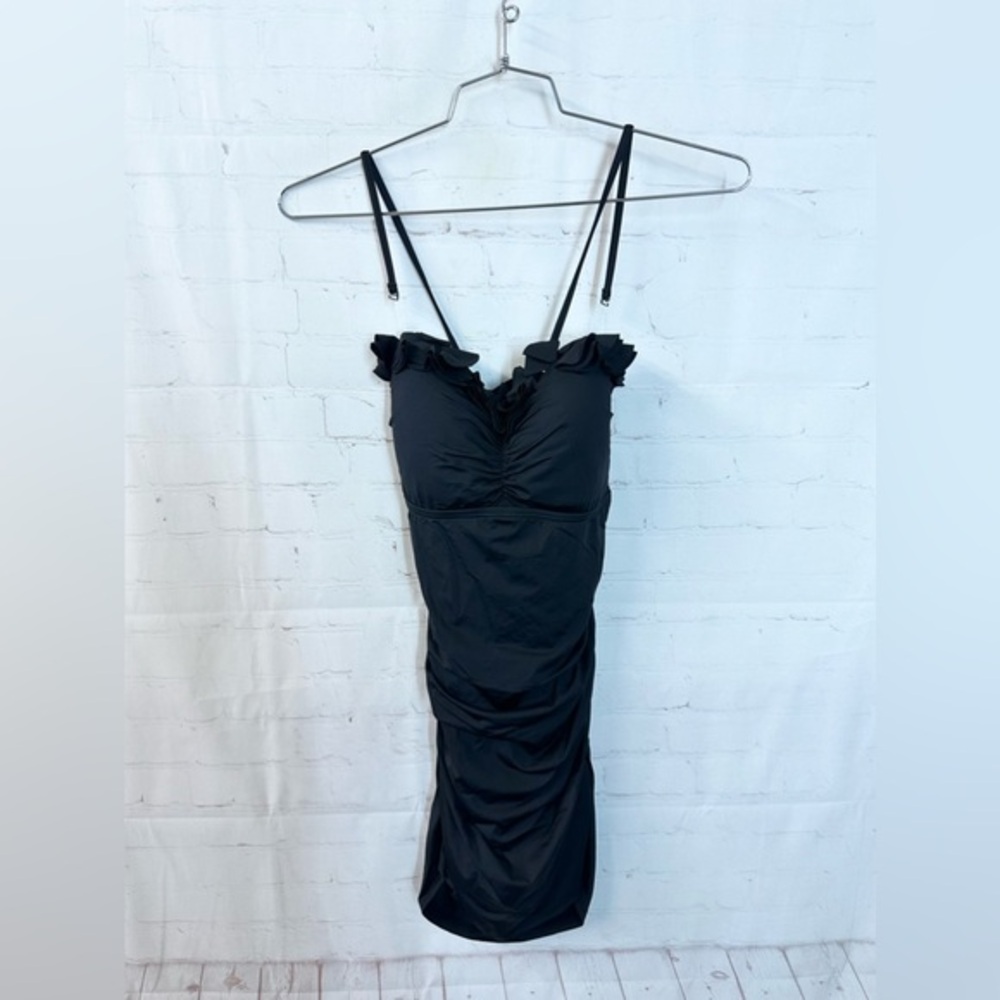 Kenneth Cole Black One Piece Swimsuit size XL NWT